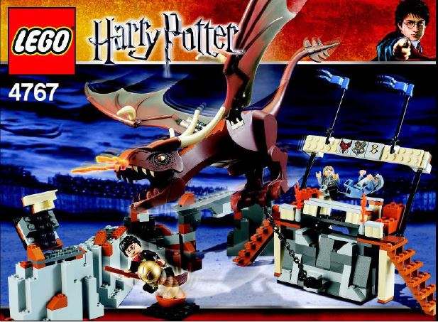 lego harry potter hungarian horntail instructions